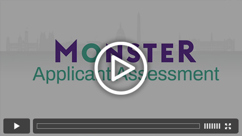 Monster Applicant Assessment video player