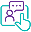 Structured interviews icon