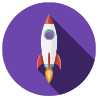 Rocket ship icon