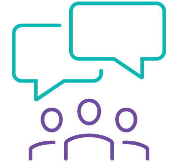 discussing icon