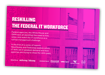 Screen capture of Reskilling the Federal IT Workforce pdf document